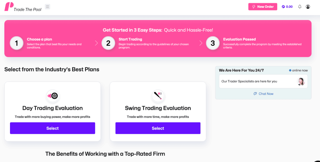 Trade The Pool Account Opening Steps