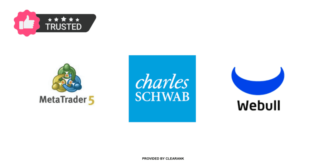 Trusted trading platforms: MT5, Thinkorswim by Charles Schwab and Webull