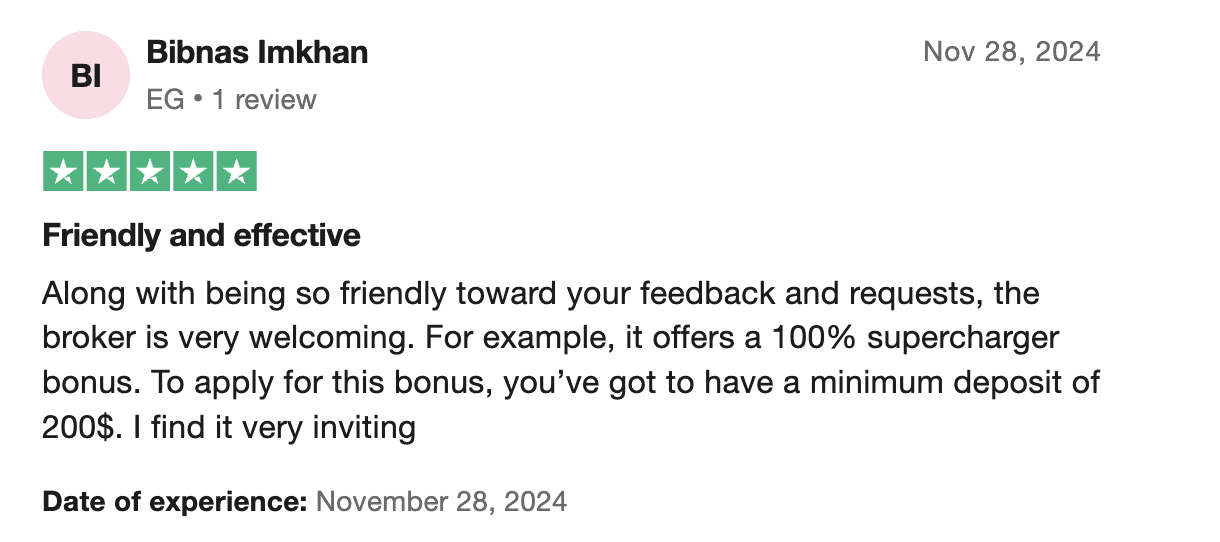 First Example of T4Trade Fabricated Review Online