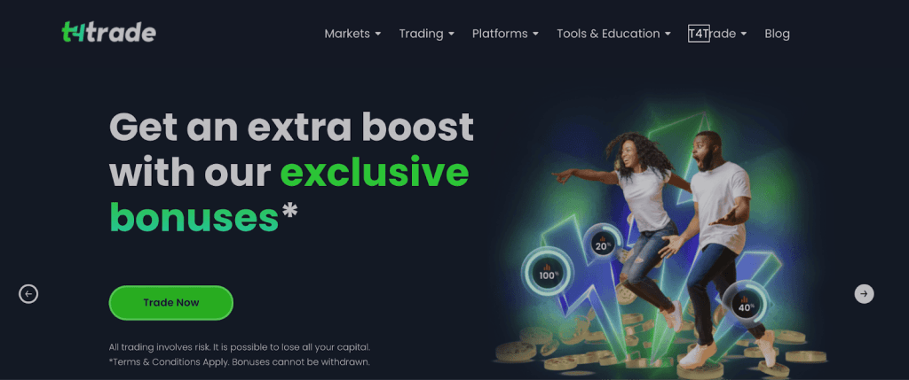 T4Trade Website Homepage