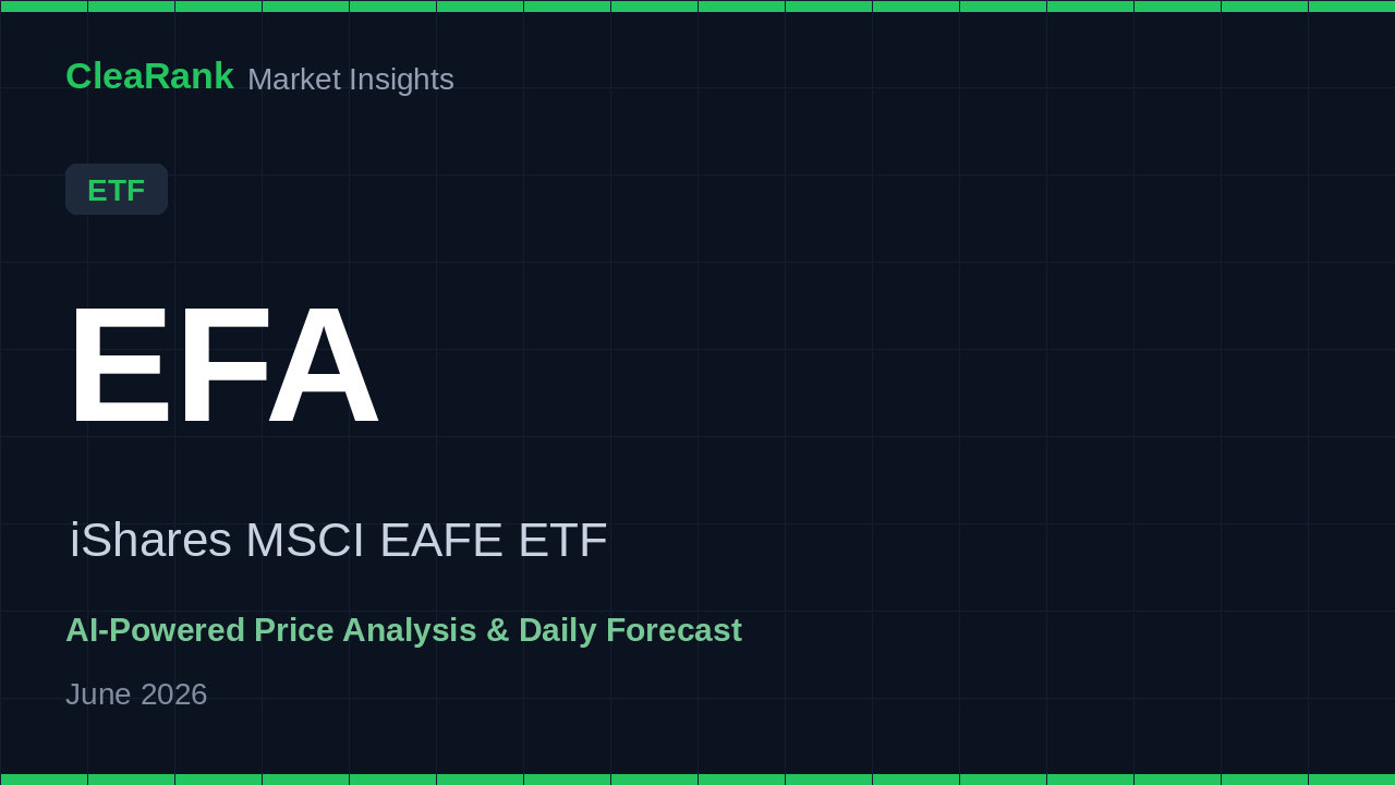 iShares MSCI EAFE ETF (EFA) ETF Analysis 2026